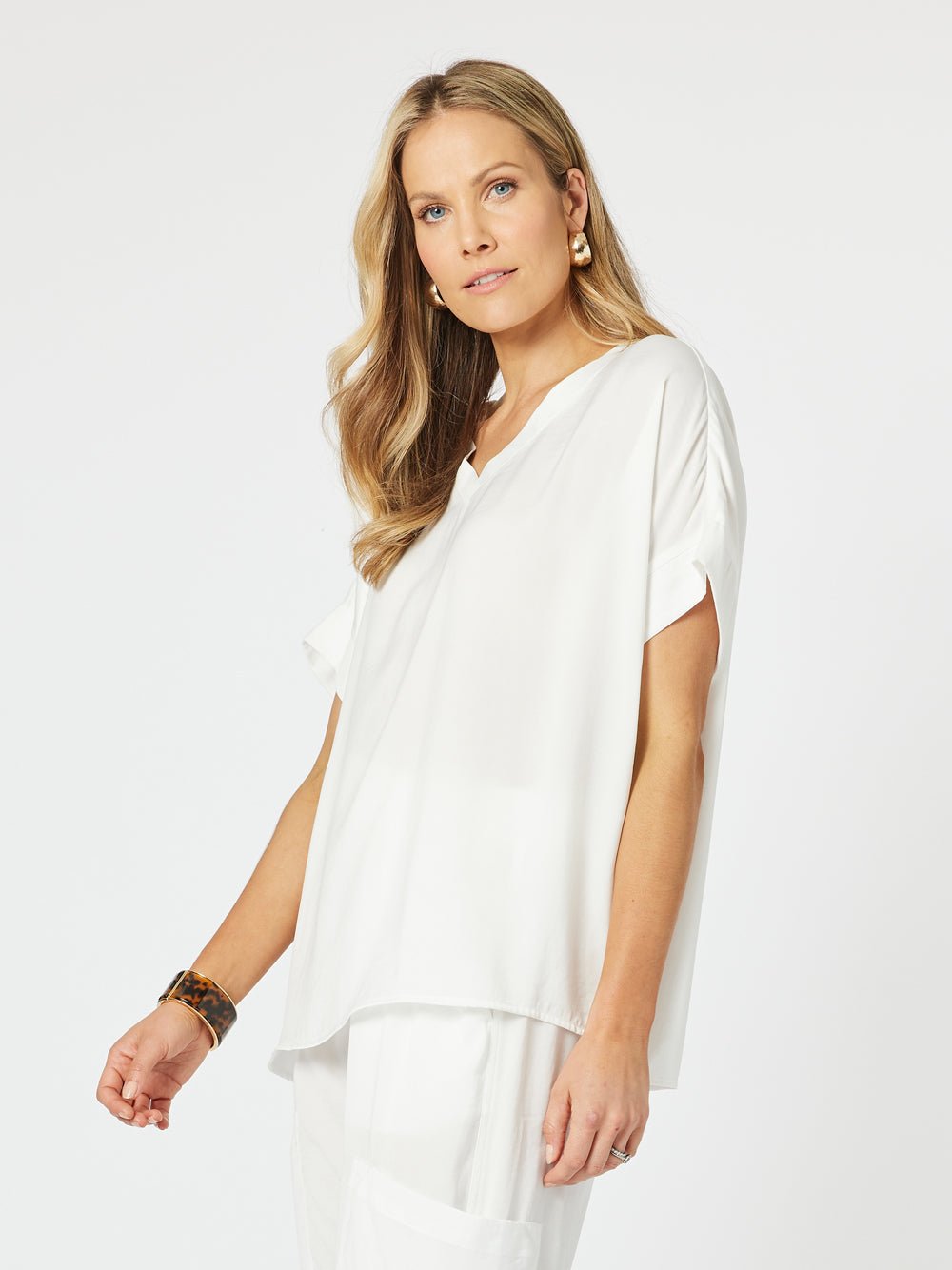 Louvre Luxe Top - White - RC & Co