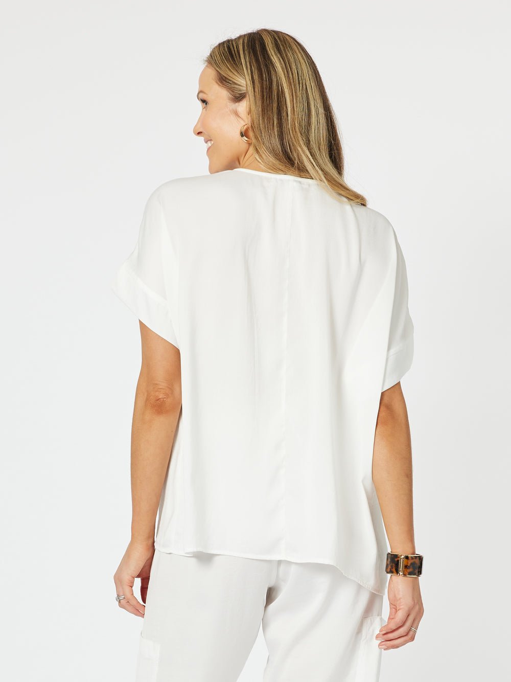 Louvre Luxe Top - White - RC & Co