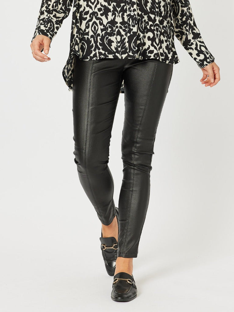 Luna Faux Leather Pant - Black - RC & Co