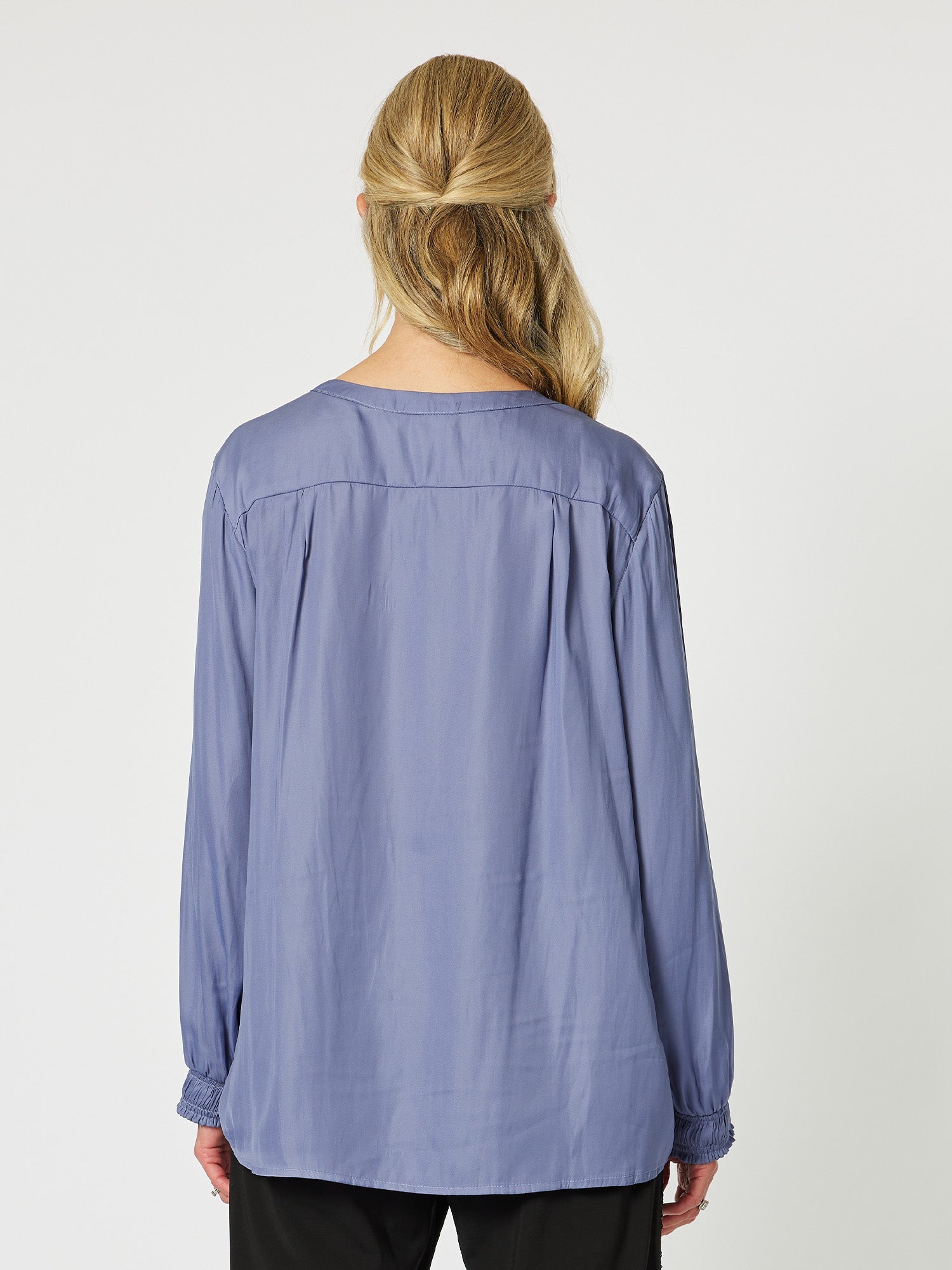 Luxe Nehru Top - Amethyst - RC & Co