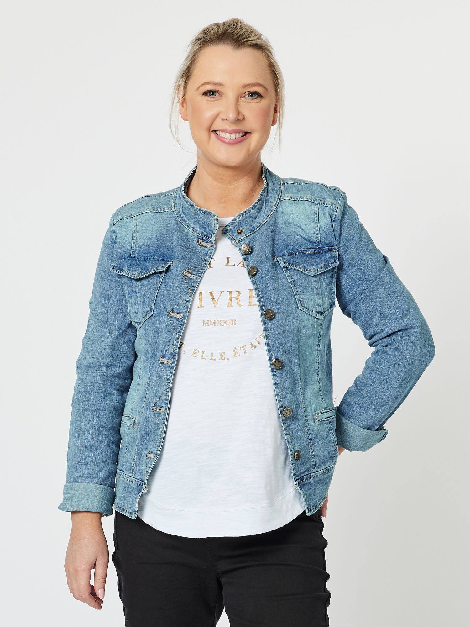 Maggie Denim Jacket - Denim - RC & Co