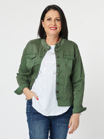 Maggie Denim Jacket - Khaki