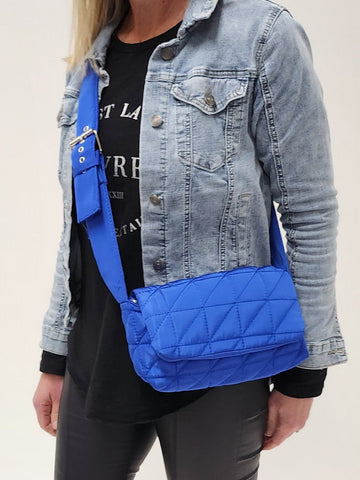 Mimi Crossbody Puffer Bag - Cobalt - RC & Co