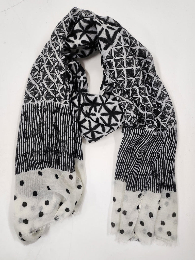 Panel Scarf - Black/White - RC & Co