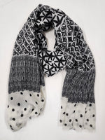 Panel Scarf - Black/White