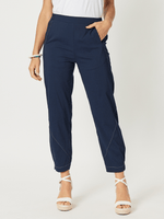 Parachute Stitch Detail Pant - Navy