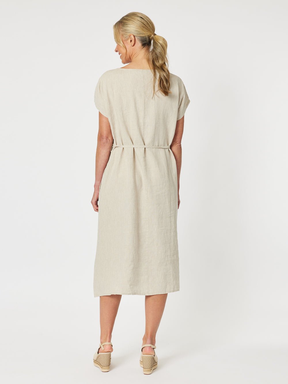 Patio Stripe Dress - Natural - RC & Co