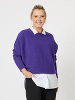 Phoebe Batwing Knit - Amethyst