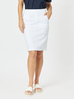 Portia Cotton Skirt - White