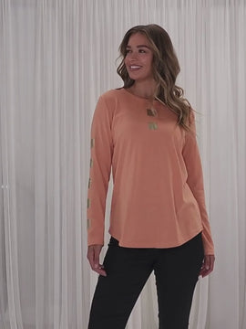 Be Square Long Sleeve Top - Melon