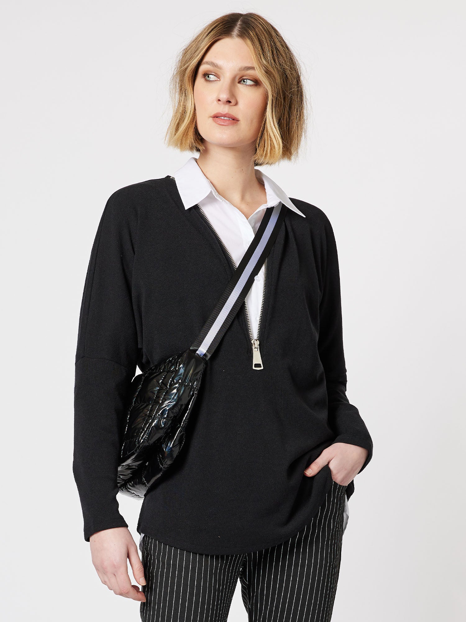 Puffer Crossbody Bag - Black - RC & Co