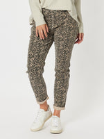 Reversible Animal Print Jean - Natural