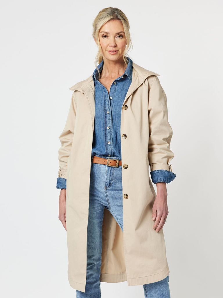 Rosa Trench Coat - Natural - RC & Co