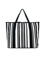 Sabbia Beach Bag Large - Black Stripe