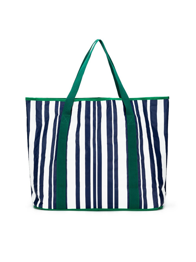 Sabbia Beach Bag Large - Green Stripe - RC & Co