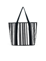 Sabbia Beach Bag Small - Black Stripe