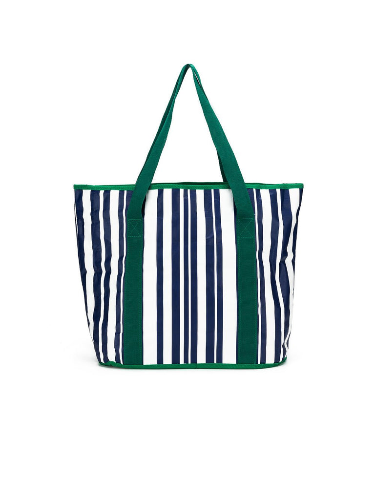 Sabbia Beach Bag Small - Green Stripe - RC & Co