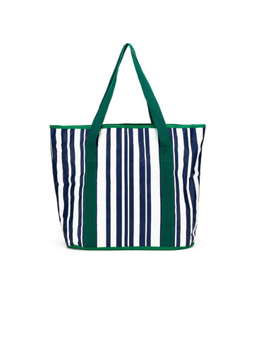 Sabbia Beach Bag Small - Green Stripe - RC & Co