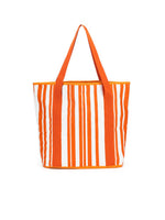 Sabbia Beach Bag Small - Orange Stripe