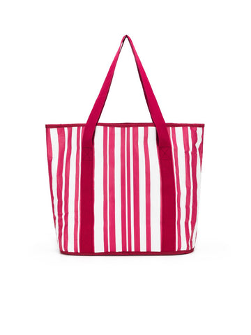 Sabbia Beach Bag Small - Pink Stripe - RC & Co