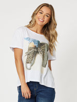 Sandshoe Print T-Shirt - White