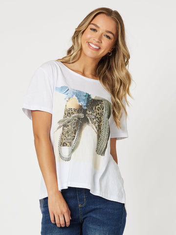 Sandshoe T-Shirt - White - RC & Co