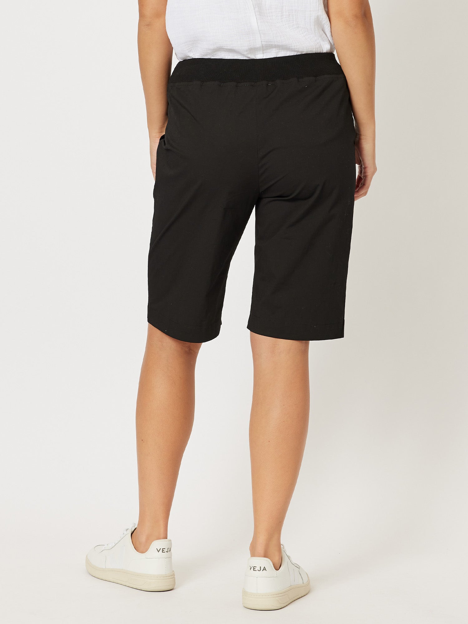 Santorini Cotton Pull On Short - Black - RC & Co