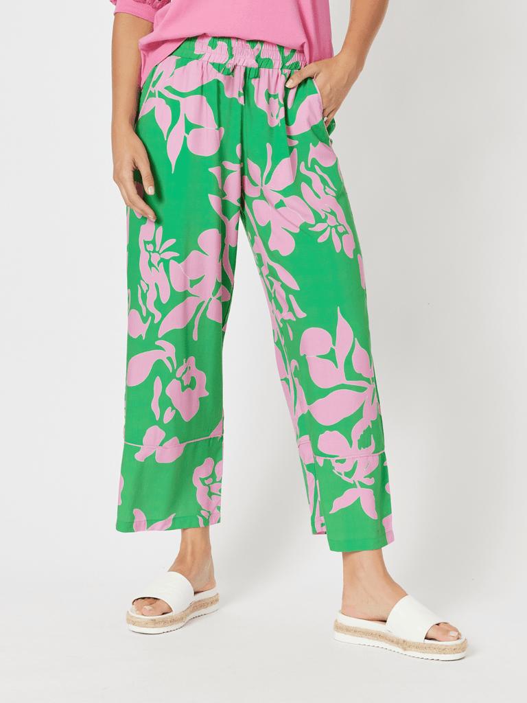 Spring Wide Leg Pant - Emerald - RC & Co