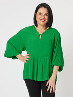 Tiffany Keyhole Top - Emerald