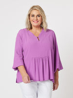 Tiffany Keyhole Top - Violet