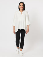 Tiffany Keyhole Top - White