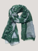 Tribal Printed Scarf - Green