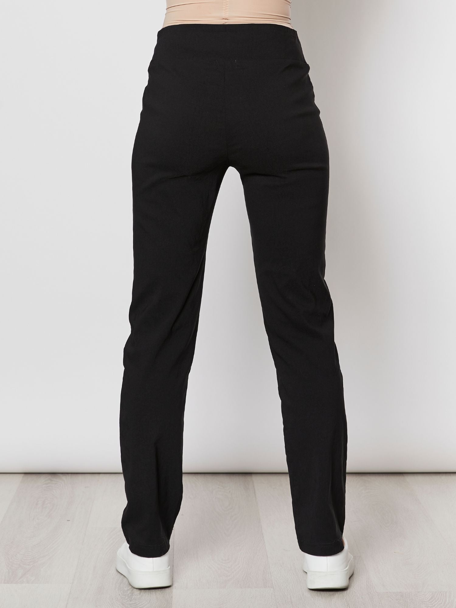 Trouser Leg Ponte Pant - Black - RC & Co