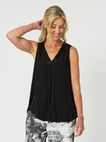 Tuxedo V - Neck Cami - Black