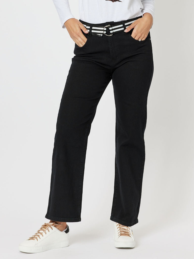 Vicki High Rise Bootcut Jean - Black - RC & Co