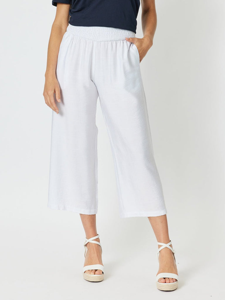 Villa Wide Leg Pant - White - RC & Co