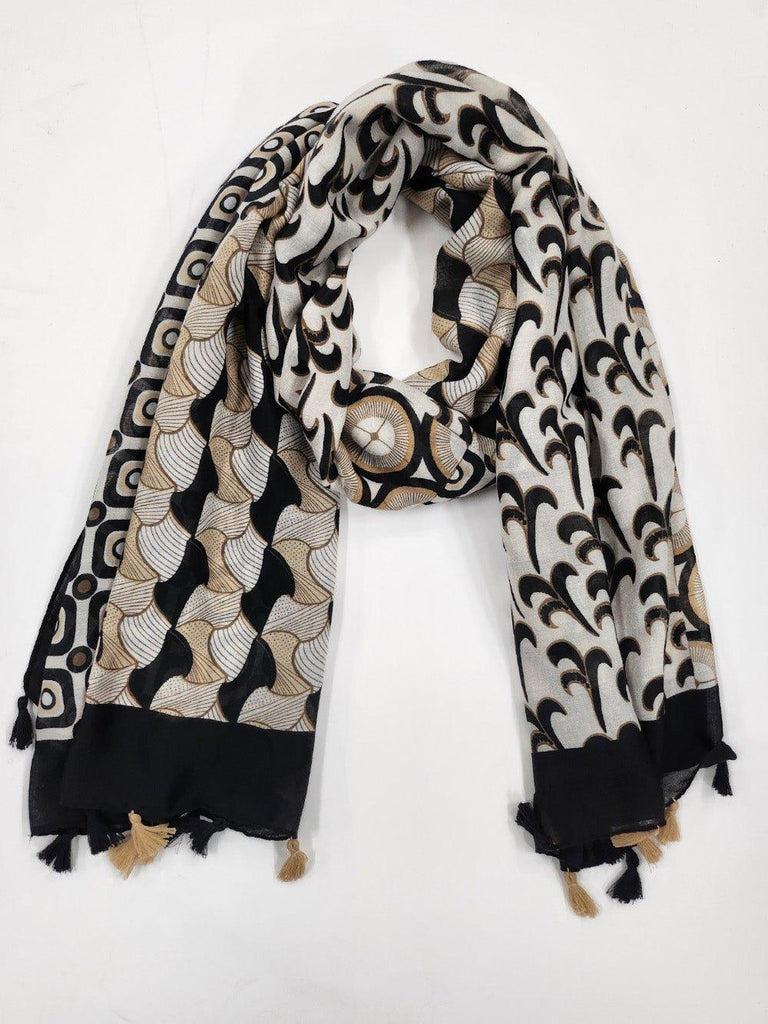 Wave Scarf - Black - RC & Co