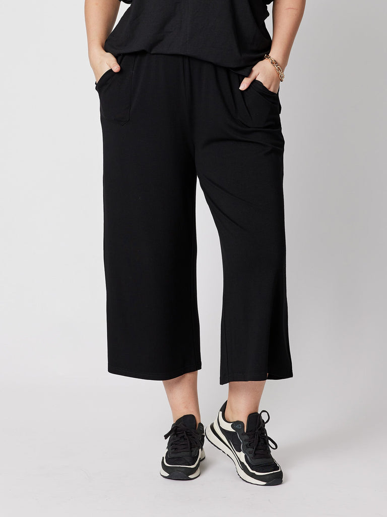 Wide Leg Lounge Pant - Black - RC & Co