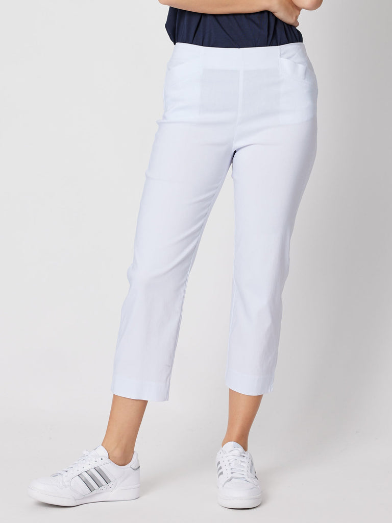 Zara Stretch Pant - White - RC & Co